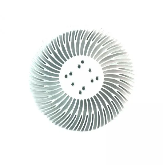 2pcs 3/5/10W high power sunflower circular fin leds aluminium radiator 90*12.7mm with screw radiator for 1-10W LED