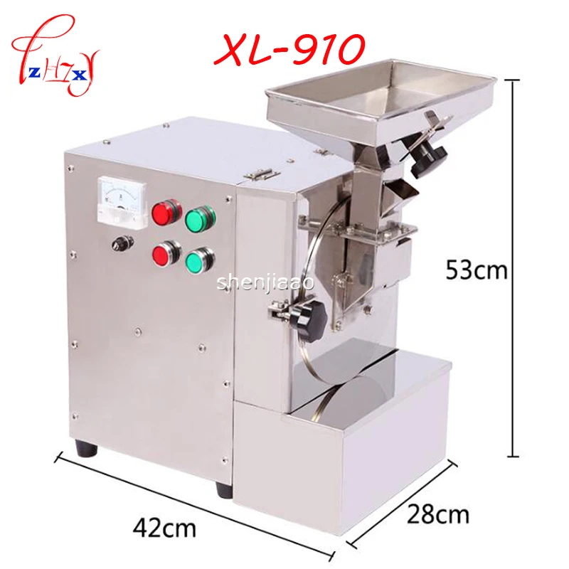 XL-910 2800r /min feed grinder for Nuts Almonds Commercial milling   Fat/Peanuts/Sesameseeds/Beans/Spices Grasso mill machine