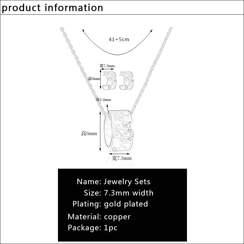 Color Culture Promotions High Quality Small Women Enamel Jewelry Sets Elegant Filled Color Design (Necklace, Earring)