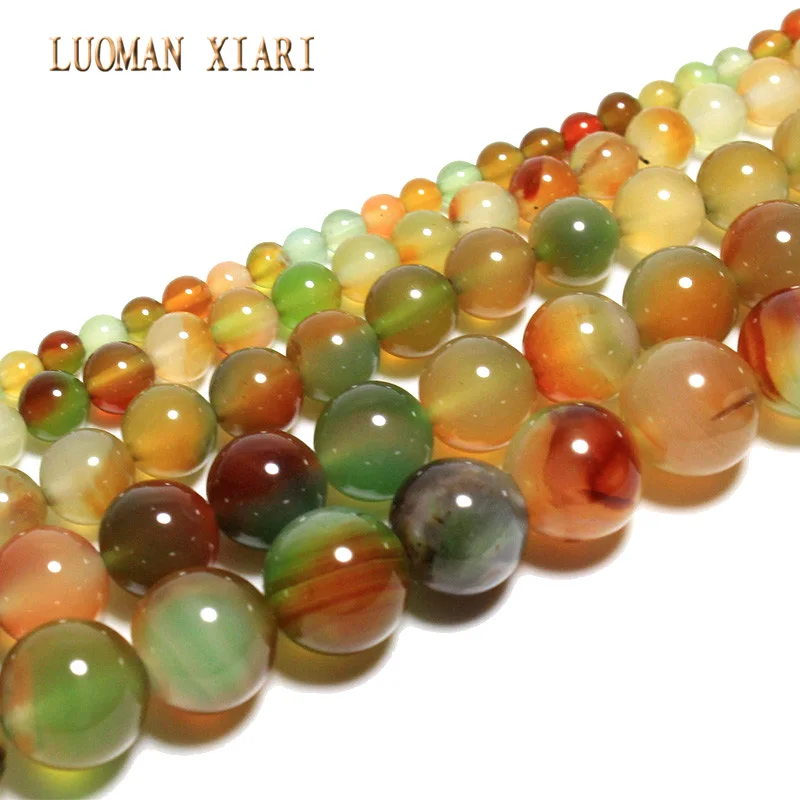 Wholesale AAA+ Mix Color Peacock Agat Natural Stone Beads For Jewelry Making DIY Bracelet Necklace 6/8/10/12 mm Strand 15\'\'