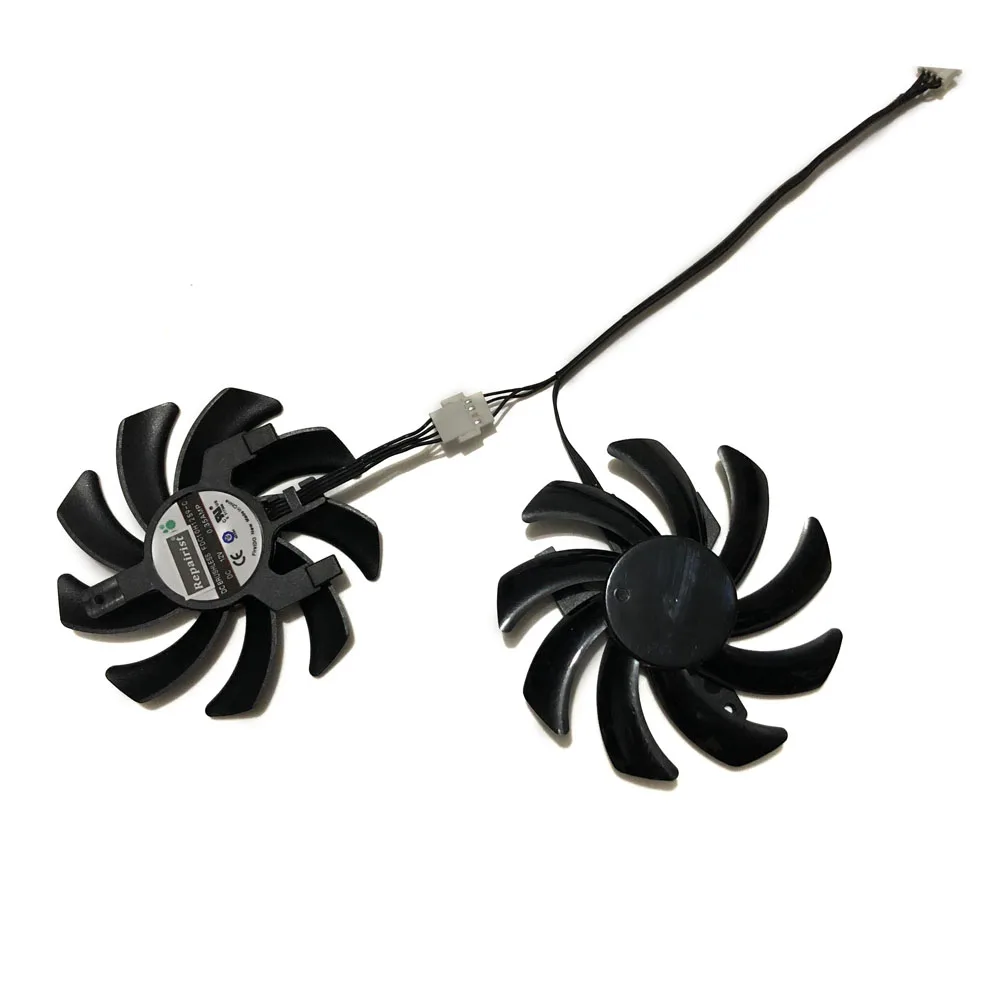 冷却ファン,2 ピース/セット/85mm,直径FDC10H12S9-C,vga gpu,グラフィックカード用,Sapphire Nitro R7 370 4 GB,ビデオカード