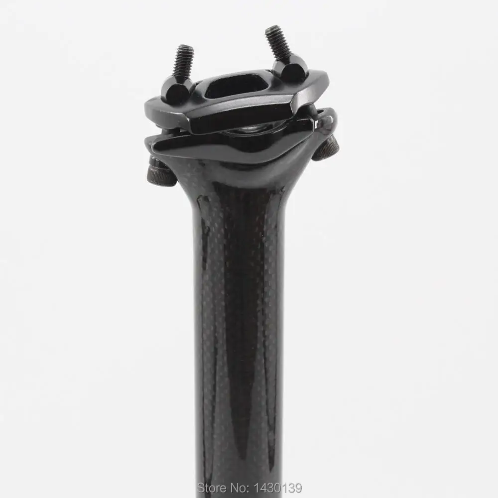 3K Full Carbon Seatpost for Road Bicycle MTB Mountain Bike Seatpost New 5mm offset 25.4/27.2/30.8/31.6/33.9/34.9*350mm 400mm