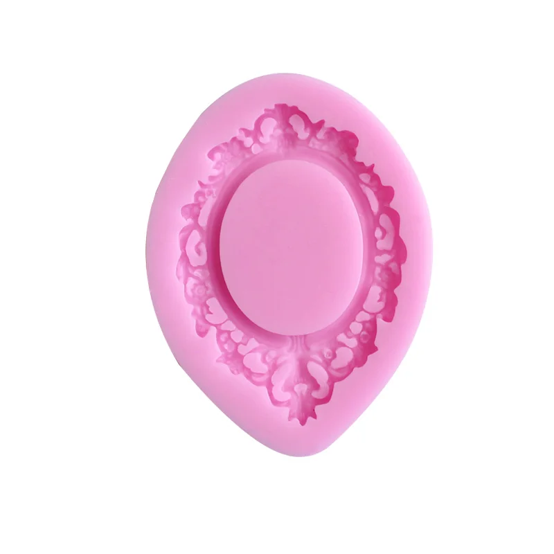 Retro Photo Frame Shape Fondant Cake Silicone Mold DIY Pastry Chocolate Mould Cake Decoration Candy Biscuits Molds Baking Tools