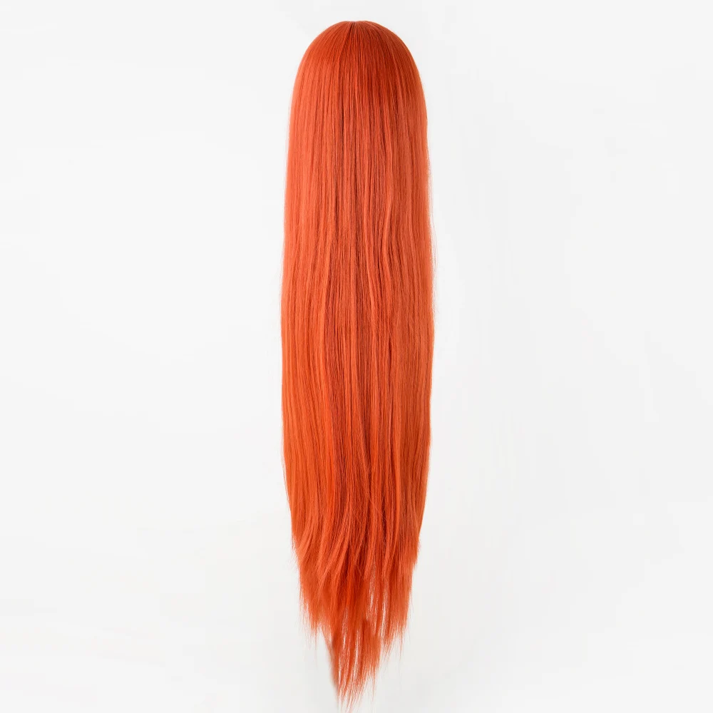 Straight Wig Fei-Show Synthetic Heat Resistant 40 Inches/100 CM Costume Cartoon Cosplay Long Picture Color Cover Face Bang Hair