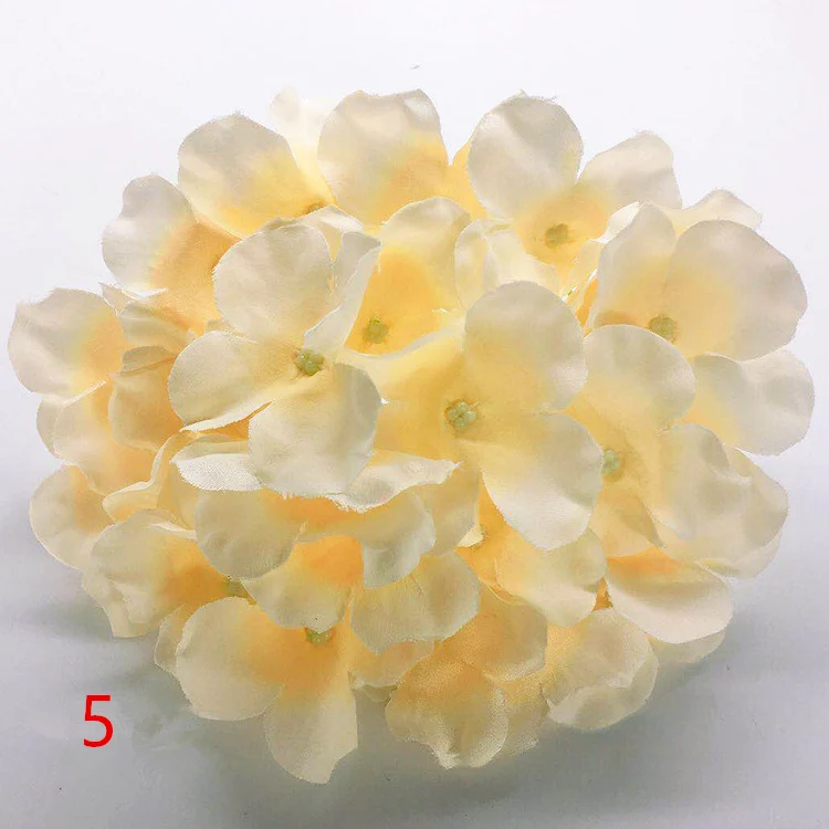 

50pcs 15CM Artificial Flower Silk Hydrangea Decorative Flower Head For Wedding Wall Arch DIY Home Decoration accessory props