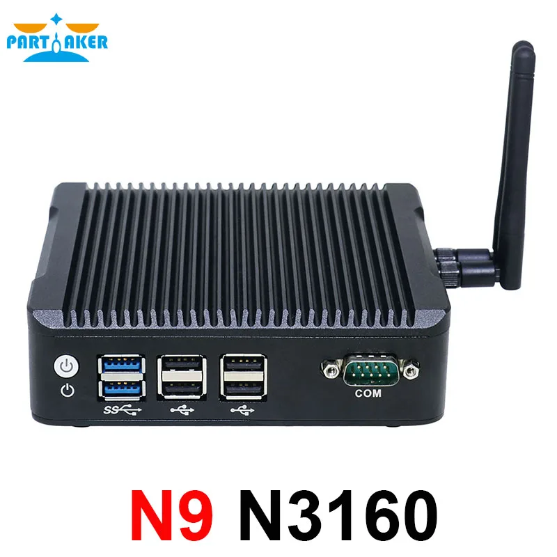 Nano mini pc N9 N3160 quad core supporto sistema linux per casa e ufficio