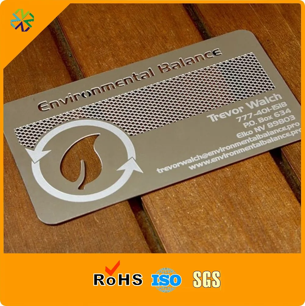 Hot!! New arrival custom luxurious stainless steel engraved metal sublimation business card