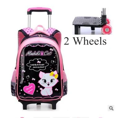 Children School Rolling backpacks bag for kids wheeled backpack bag for Girls school Trolley bags kids School backpack On wheels