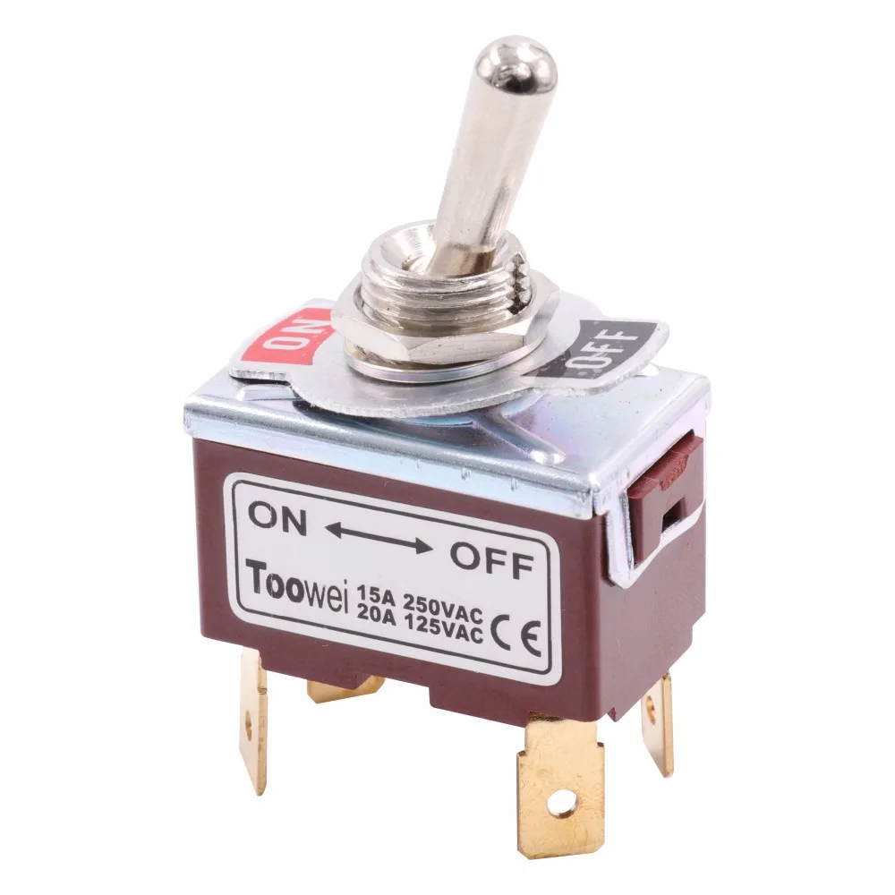 Kippschalter SPST DPDT DPST SPDT AUF-AUF AUF-WEG-AUF AUF-OFF AC Power Rocker schalter AC 250V 15A 125V 20A – Detail 10