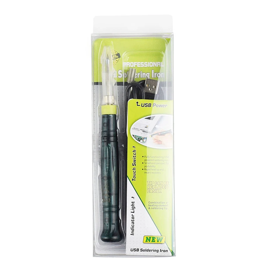 5V 8W Mini portatile USB saldatore punta della penna di ferro interruttore a sfioramento ferri da saldatura elettrici stazione di saldatura strumento di riparazione Set di saldatori