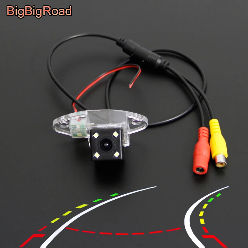 BigBigRoad Car Intelligent Dynamic Trajectory Tracks Rear View Backup Camera For Buick Enclave 2008 - 2016 For GMC Yukon Tahoe