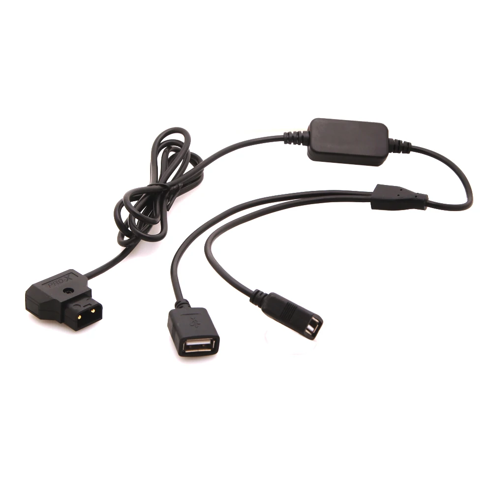 New P-Tap D-Tap 14.8v Battery to Two Female USB 5V 2A DC Power Adapter for V-Mount Battery iPhone Android Smartphone