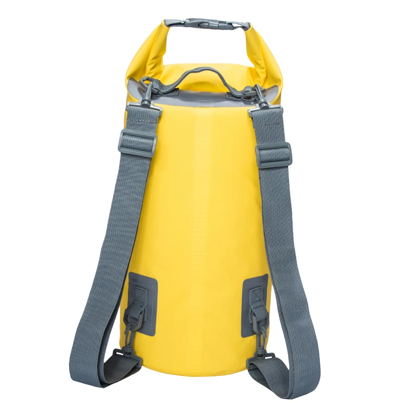 Bolsa seca à prova d'água, 20l, resistente à água, saco de armazenamento, natação, caiaque, canoa, rio, caminhada, pesca, alças duplas