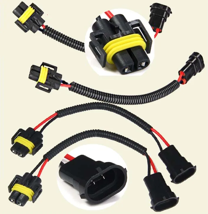 

H8 H9 H11 Wiring Harness Socket Car Wire Connector Cable Plug Adapter for HID LED Foglight Head Light Lamp Bulb Led Light