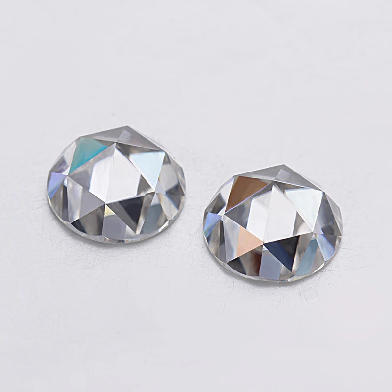 Moissanite Diamonds Single Rose Cut 3x3mm-13x13mm Moissanites Loose Gems Stones For Jewelry Making Excellent Quality