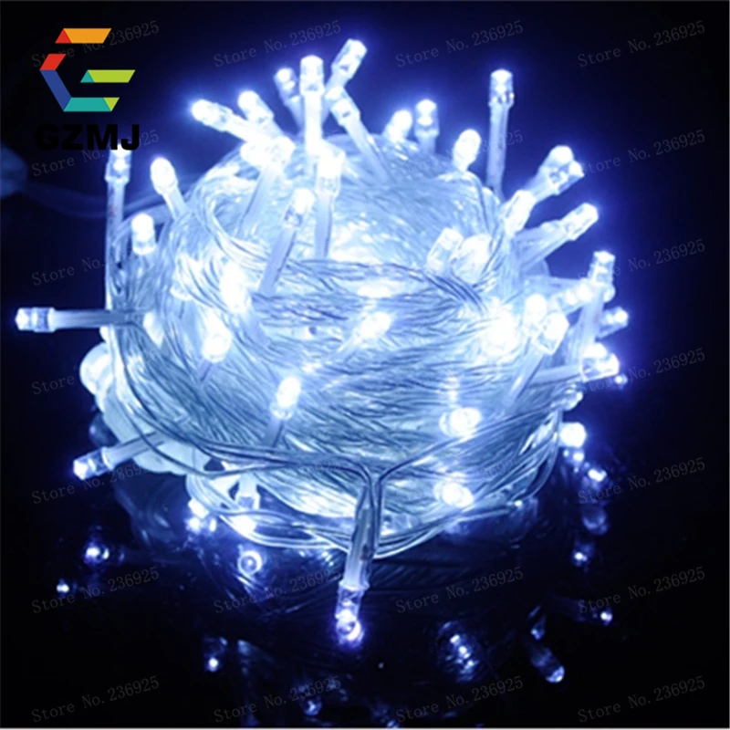 9Colors Waterproof LED String Lights Outdoor 10M 220V 110V Christmas/Wedding/Party/Home Decorations Holiday LED Lighting Fixture