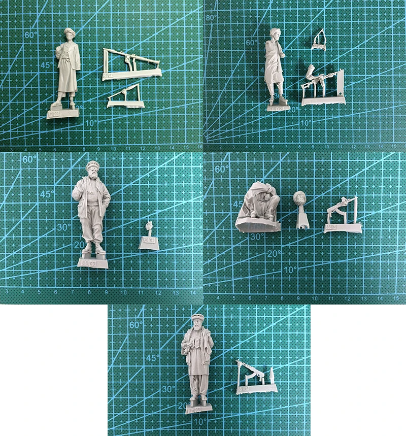 Unpainted Kit  1/ 35 Afghan Rebels Big Set 5 figures   figure Historical  Figure Resin  Kit