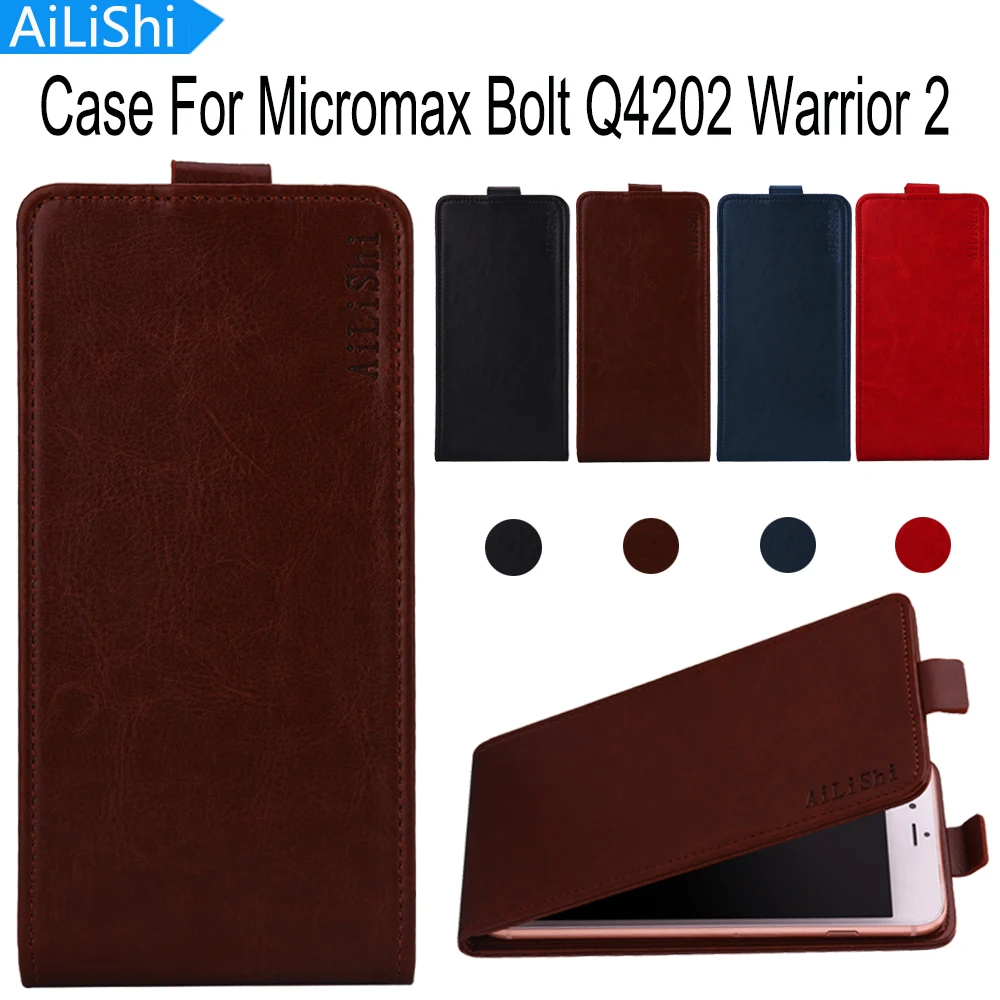 AiLiShi For Micromax Bolt Q4202 Warrior 2 Case Top Quality PU Flip Fashion Leather Case Luxury Protective Cover Skin In Stock