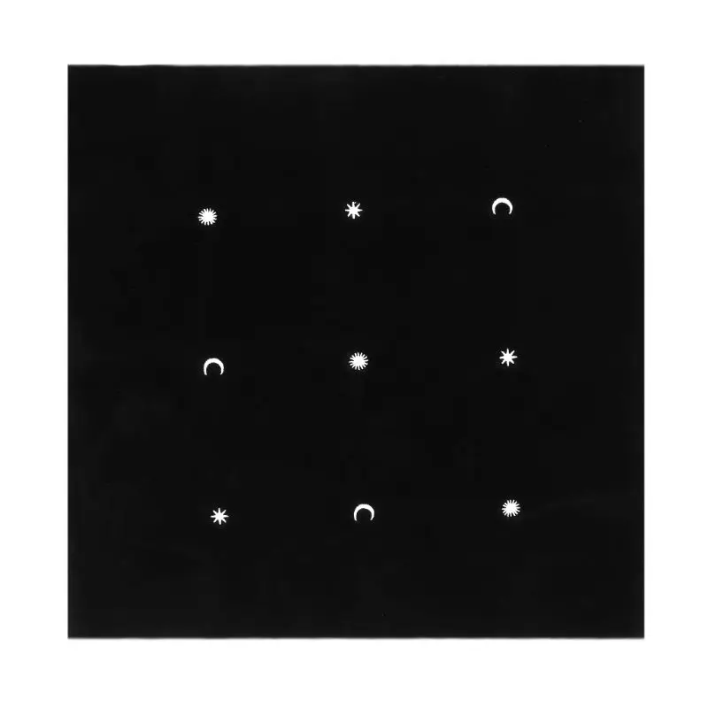 50x50cm Star Moon Velvet Tarot Tablecloth Astrology Board Game Embroidery Crafts Tarot Tablecloth