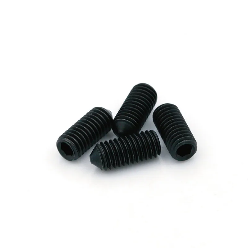 DIN914 M3 M4 M5 M6 M8 M10 M12 45h Grub Cone Point Hexagon Socket Set Screws Tip Maggots Screws