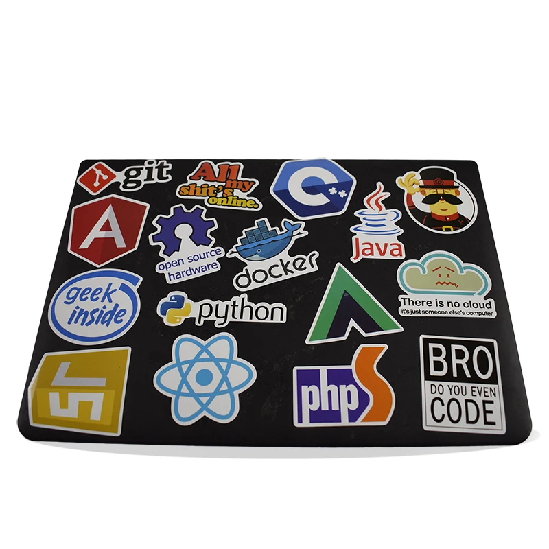 50 Pcs Java Internet JS Php Docker Bitcoin Html Cloud Programming Language APP Logo Funny Stickers for Laptop Car DIY Stickers