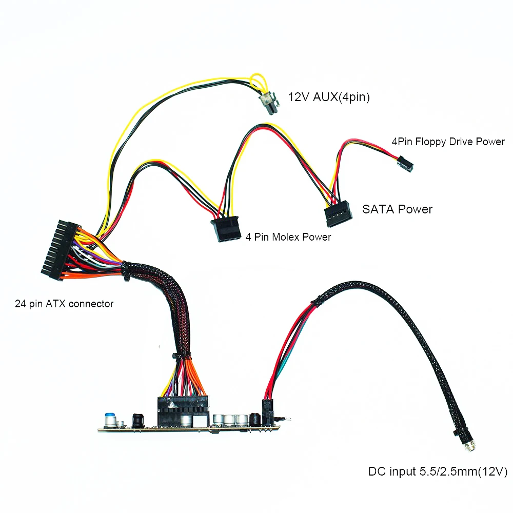 RGEEK 12V 150W DC ATX Peak Pico PSU Switch PSU 24pin MINI ITX DC to ATX PC Power Supply Mould For Computer