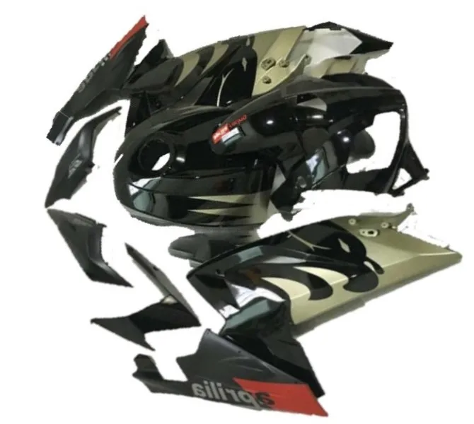 Custom Injection mold Fairing kit for Aprilia RS125 06 07 08 09 10 11 RS 125 2006 2010 2011 Black Silver Fairings set