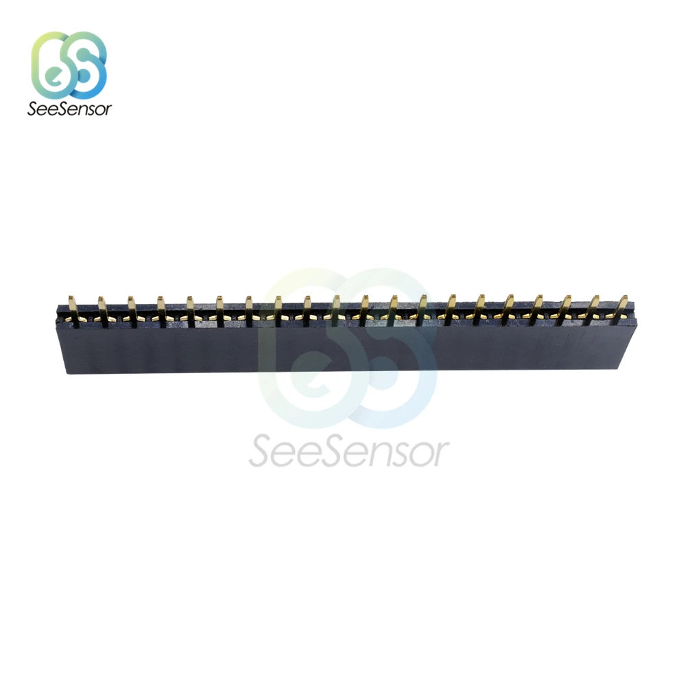 10 pz 1X2 0 PIN fila singola diritta femmina Pin Header 2.54mm passo striscia connettore presa 20 p 20 PIN 20 PIN per PCB