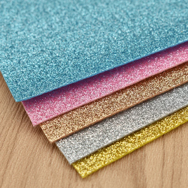 30*21cm Glitter Patchwork Felt Fabric DIY Sewing Crafts Women Bag Clothing Decoration Accessories Materials 