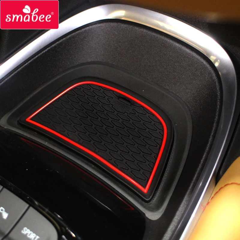 Smabee Gate Slot Pad for Chevrolet Malibu 2016 - 2021 9th Gen MK9 Anti-Slip Mat Interior Accessories Cup Holders Non-Slip Mats