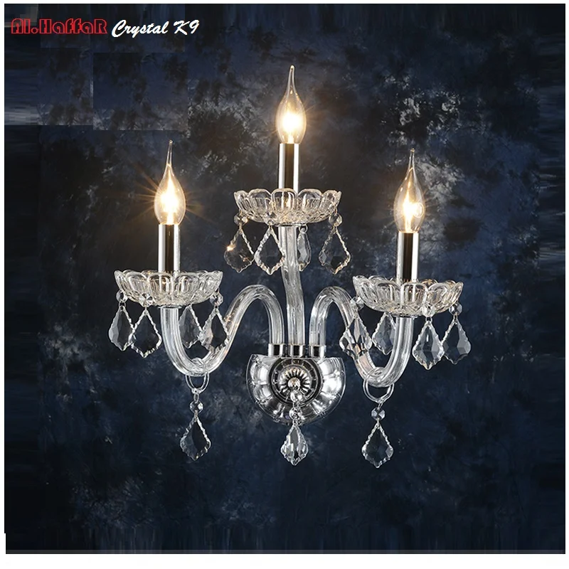 Luxury Wall Sconce Lighting European-style wall lights lamp bedside lamp crystal lamp Wall sconce bedroom stairs living room