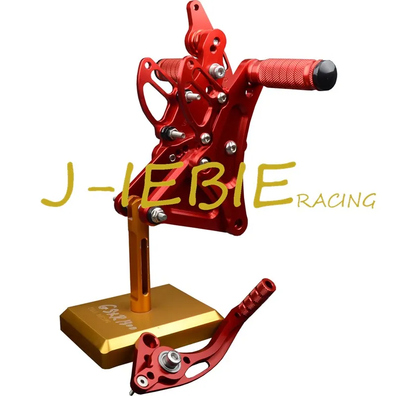 

CNC Racing Rearset Adjustable Rear Sets Foot pegs Fit For Buell XB9 XB12 XB9R XB12R S RED