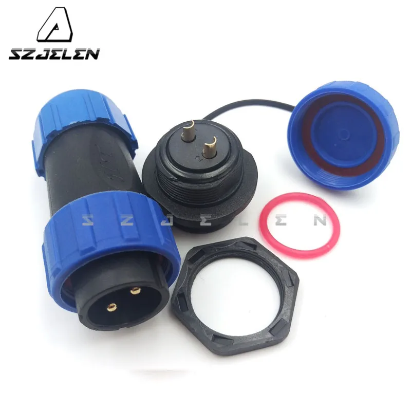 SP2110/SY2112, 2 Pin Connector Waterproof,  LED Waterproof Plug Waterproof Connector,IP68, Automotive Connectors 2 Pins 20mm 30A