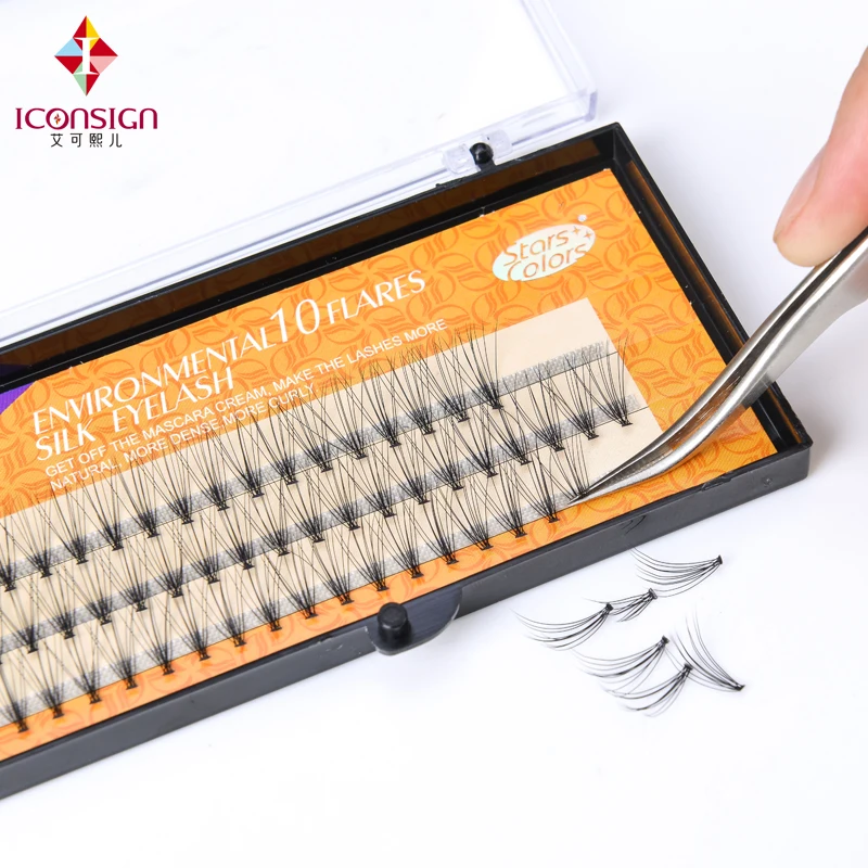 7 Boxes/Set C curl 10D Thick Type Eyelash Extension High Quality Silk Eyelash Extension False Lash