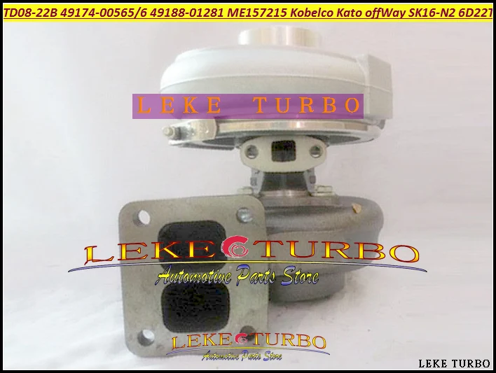 TD08-22B 49174-00565 49174-00566 49188-01281 ME157215 Turbo Turbocharger For KOBELCO Kato Various OffWay SK16-N2 6D22T 6D22-CT