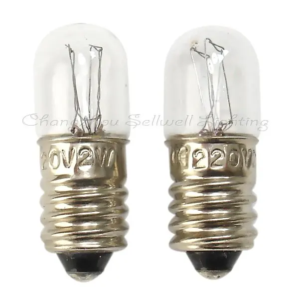 

220v 2w E10 T10x28 New!miniature Bulbs Lighting A159