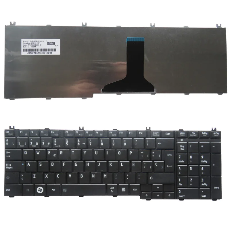US/SP/RU/JP Laptop Keyboard For Toshiba Satellite C650D C650 L650D