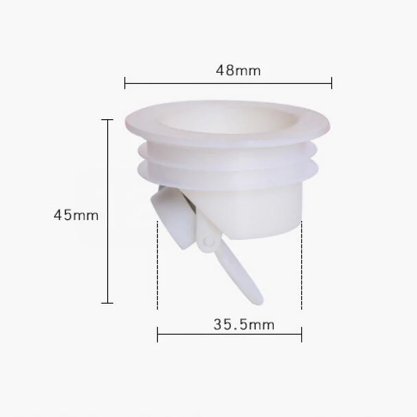 White Bathtub Plug for Bath Shower Floor Drain for Sink Strainer Bathroom Siphon Plug Kitchen Sink Cork Accessory