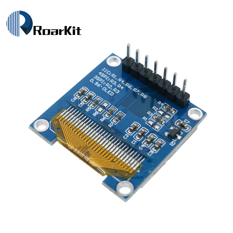 Imagem -03 - Módulo de Exibição Oled para Arduino Branco e Azul Amarelo Cor I2c Iic Spi 7pin Driver Chip Ssd1306 Kit Faça Você Mesmo 096 Polegadas 128x64