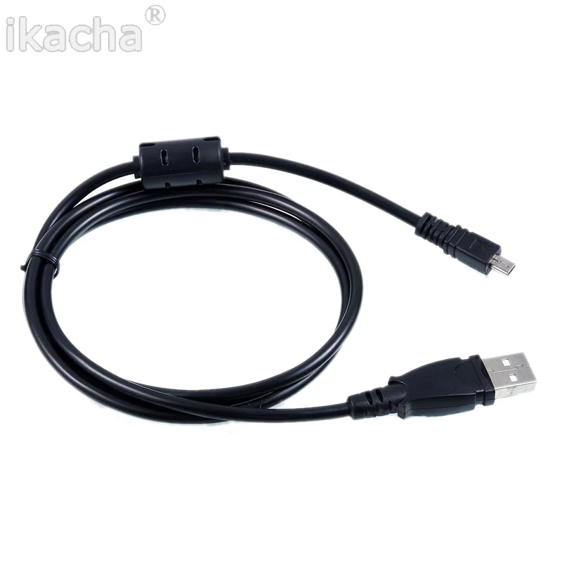 Black 1.5M 8 Pin UC-E6 Camera USB Data Cable Cord For Olympus Pentaxist FinePix For Sony Nikon Coolpix Camera