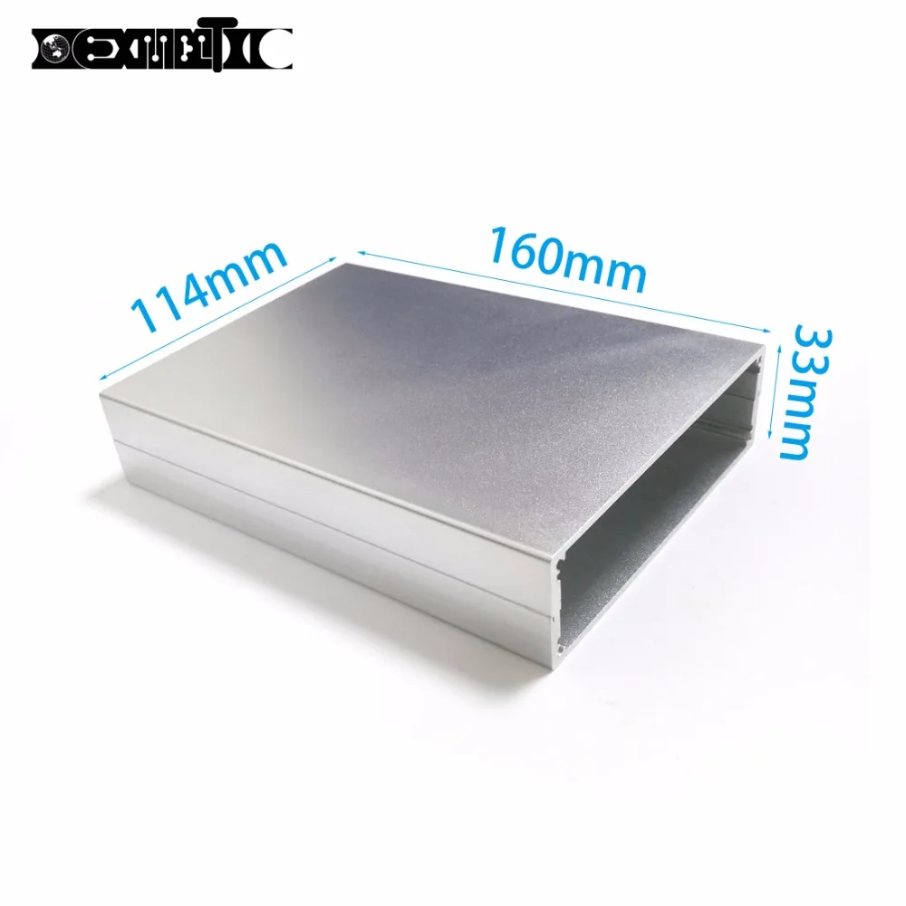 

Aluminum enclosure Instrument shell electric project box DIY 114x33x160mm silver NEW