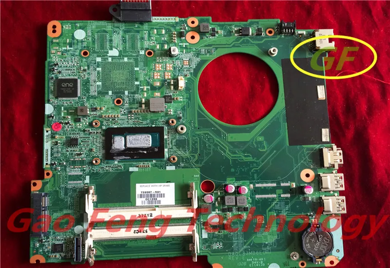 

Laptop Motherboard For HP 15 15-n Series Motherboard 732087-501 i3-4005U DDR3 Integrated 100% Tested Perfect Working