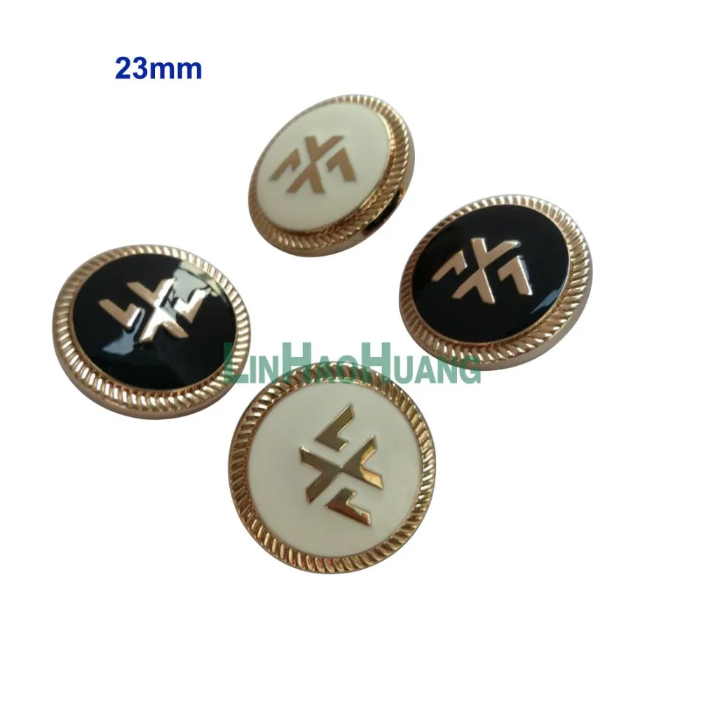 Fashion 20pcs/lot metal alloy sewing buttons white/black coat buttons black/white lacquer suit buttons 23mm free shipping