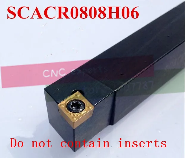 SCACR0808H06 8*8โลหะกลึงเครื่องมือตัดกลึงเครื่องCNCเปลี่ยนเครื่องมือภายนอกเปิดเครื่องมือที่ใส่S-ประเภทSCACR/L