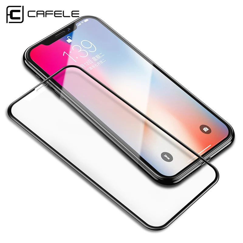 CAFELE 4D Full Coverage Phone Screen Protector For iPhone 14 13 12 Pro Max X XR XS Nano Tempered Glass For iPhone Protective