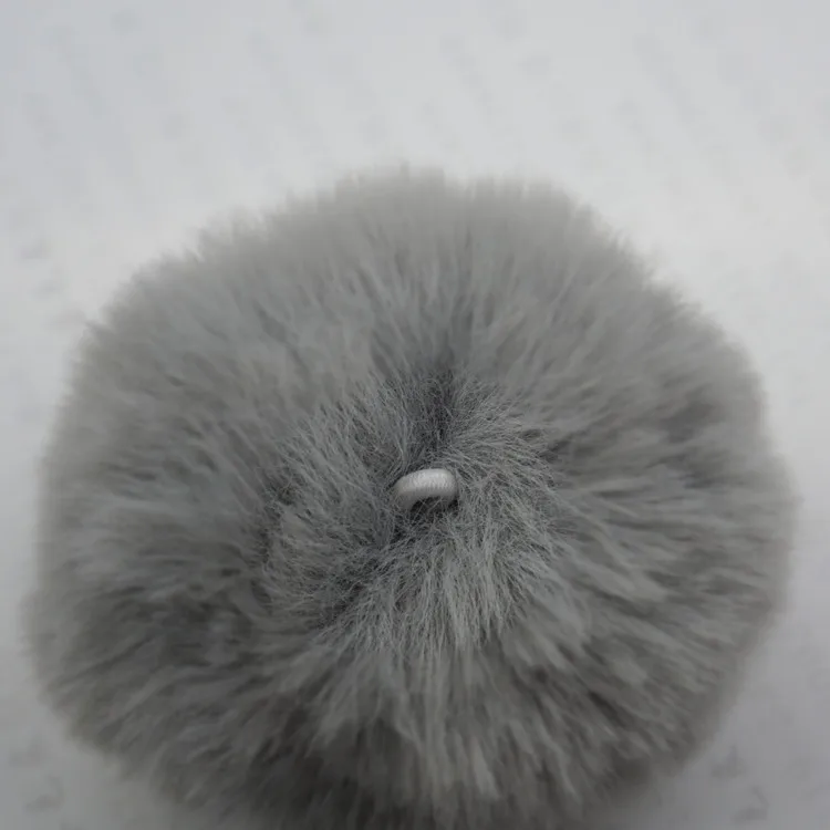 Pompon Ball 8cm Faux Fur Bunny Pompom Soft Pom Poms for DIY Hair Bobbles Keychain Bag Charms Toys Accessories 20pcs GR152