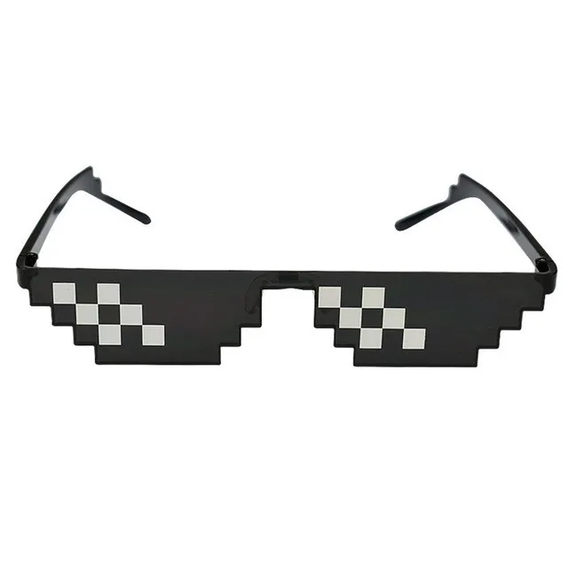 thug life ZXWLYXGX Glasses 8 Bit MLG Pixelated Sunglasses Men Women Brand