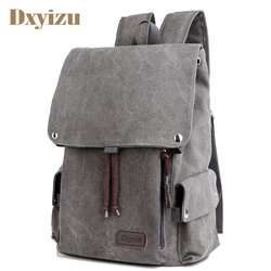 Man's Canvas Backpack String Travel Schoolbag Male Backpacks Men Large Capacity Rucksack Shoulder School Bag Mochila Escolar