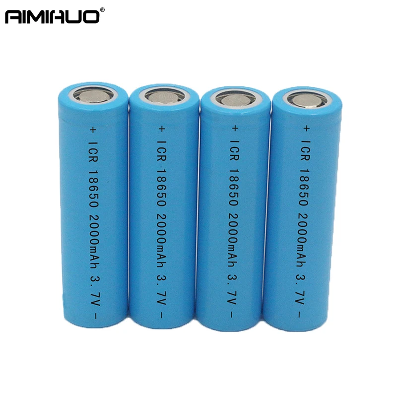 AIMIHUO-batería recargable de iones de litio para linterna, pila de 18650 V, 3,7 mAh, 2000 V, 3,7