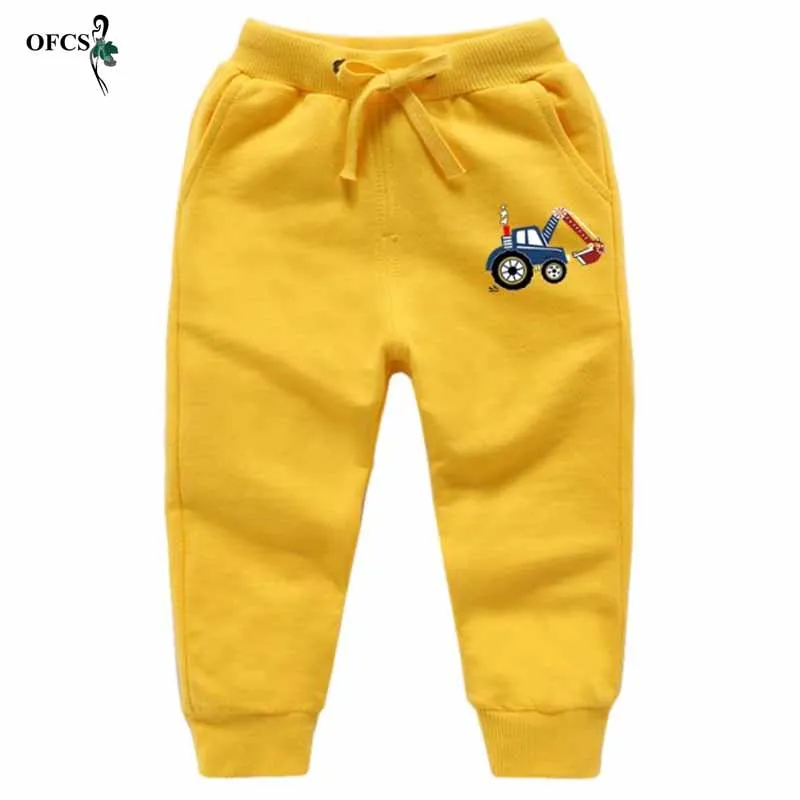 Hot Sale Teenagers Pants Solid Cartoon Boys Girls Casual Sport Pants Jogging Enfant Garcon Kids Children Trousers For 18M-12Year